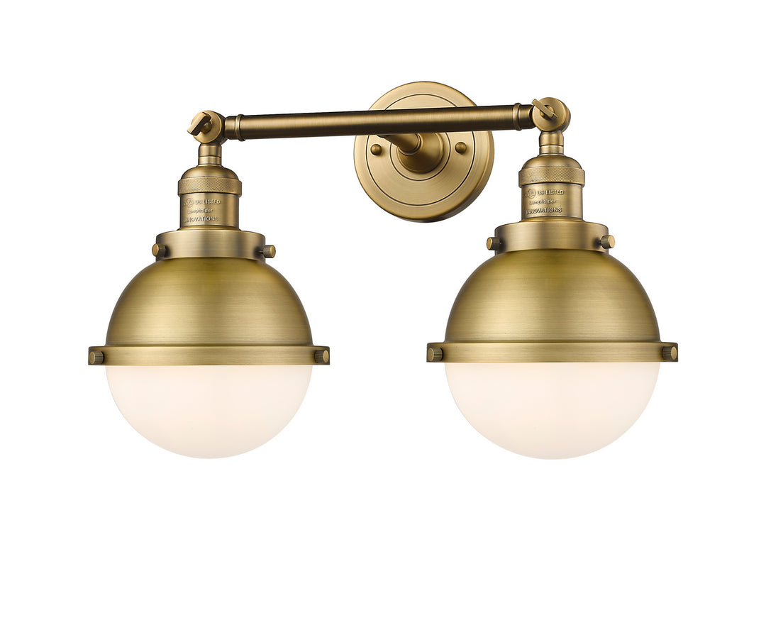 Innovations Franklin Restoration 208-BB-HFS-61-BB Bath Vanity Light 18 in. wide - Brushed Brass