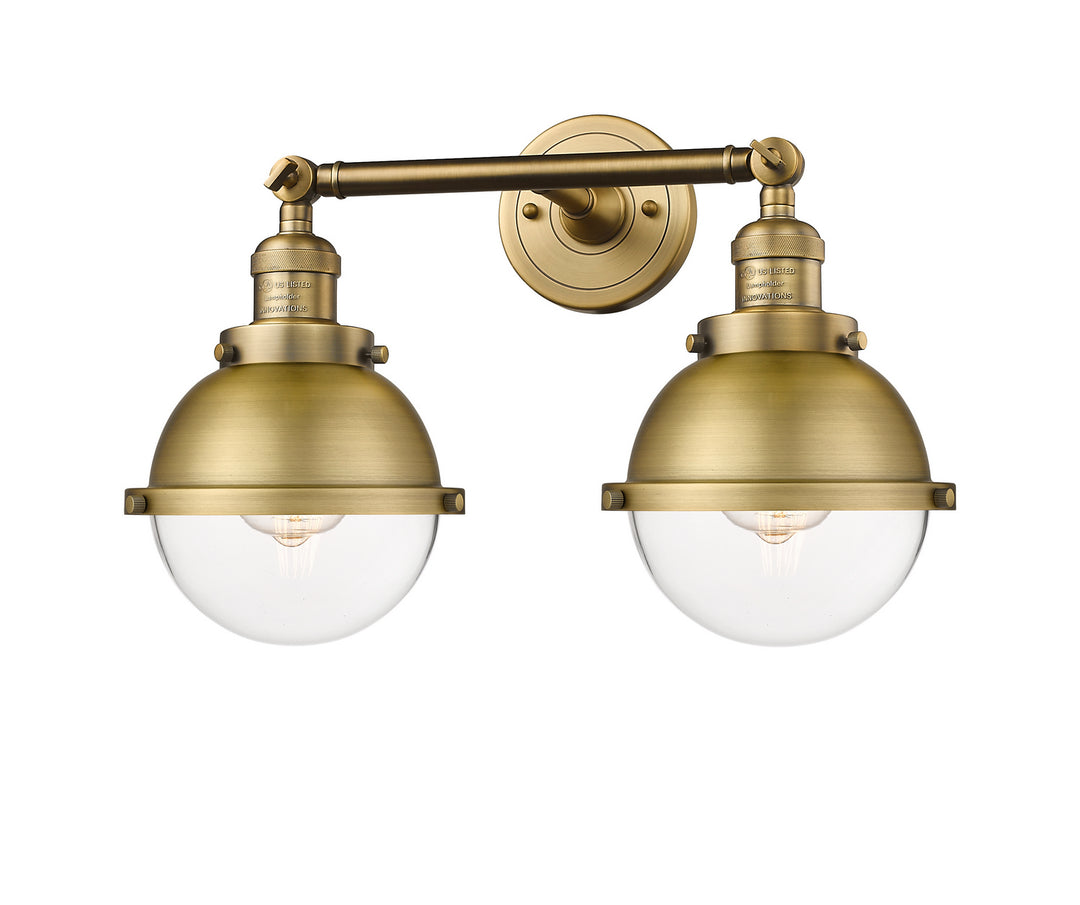 Innovations Franklin Restoration 208-BB-HFS-62-BB Bath Vanity Light 18 in. wide - Brushed Brass