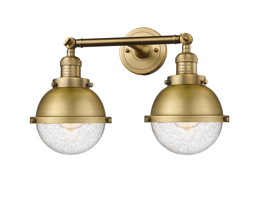 Innovations Franklin Restoration 208-BB-HFS-64-BB Bath Vanity Light 18 in. wide - Brushed Brass