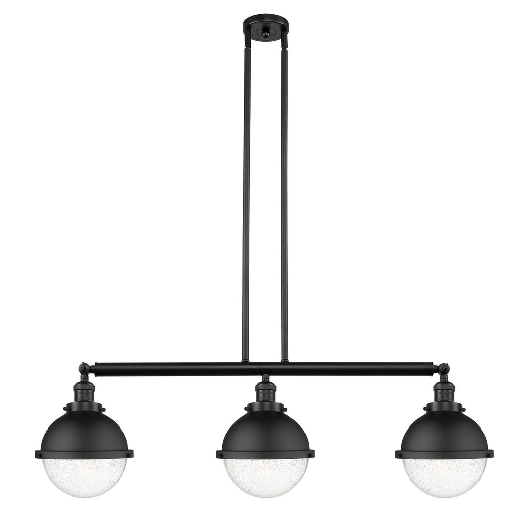 Innovations Franklin Restoration 213-BK-HFS-84-BK-LED Pendant Light - Matte Black