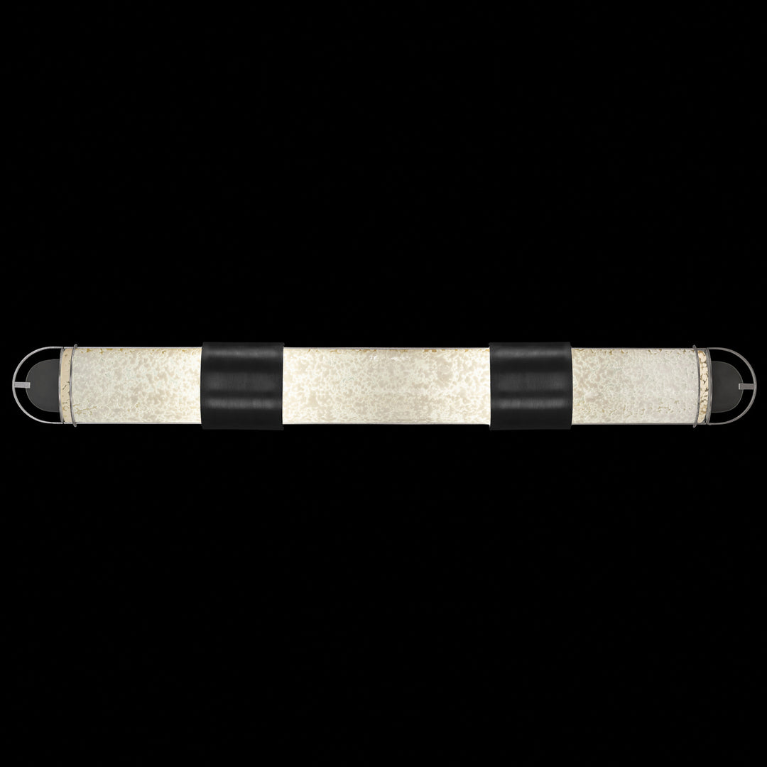 Fine Art Bond 915950-12ST Bath Vanity Light 48 in. wide - Black/Silver
