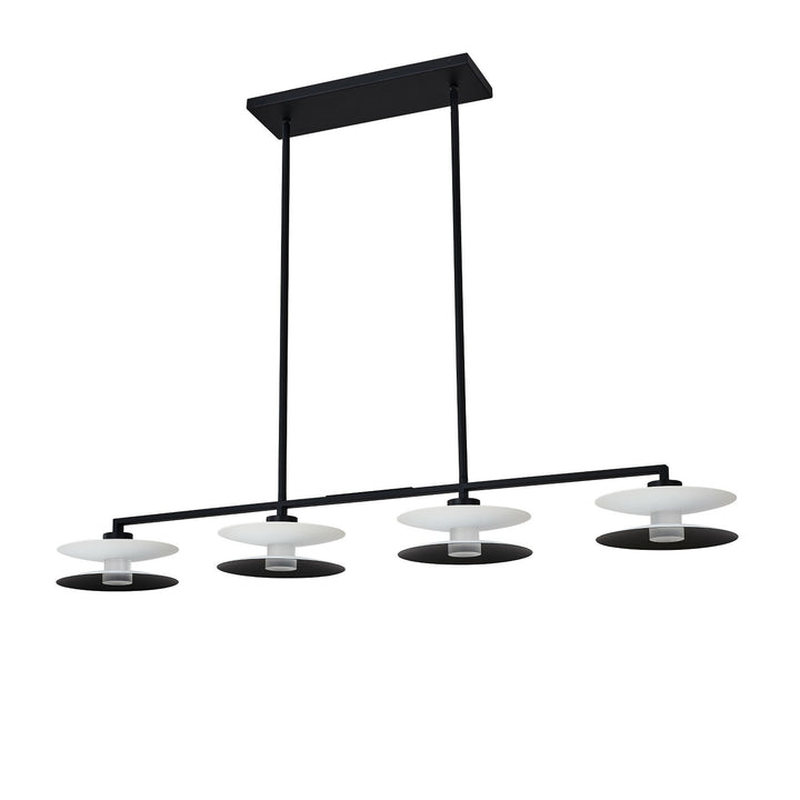 Kalco Fresno 516261WMB Pendant Light - White and Matte Black