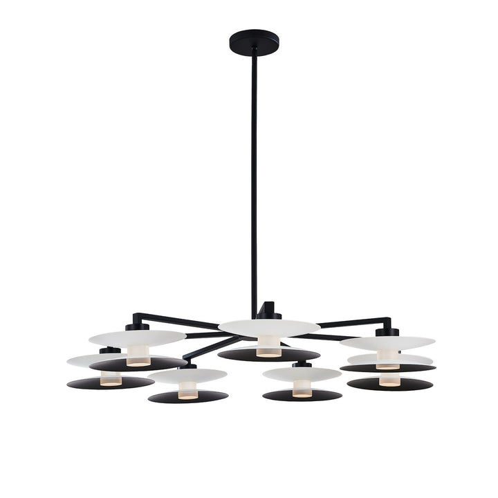 Kalco Fresno 516272WMB Chandelier Light - White and Matte Black