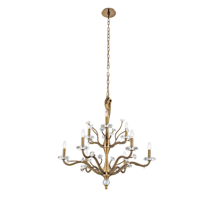 Kalco Venus 517772HBR Chandelier Light - Historic Brass