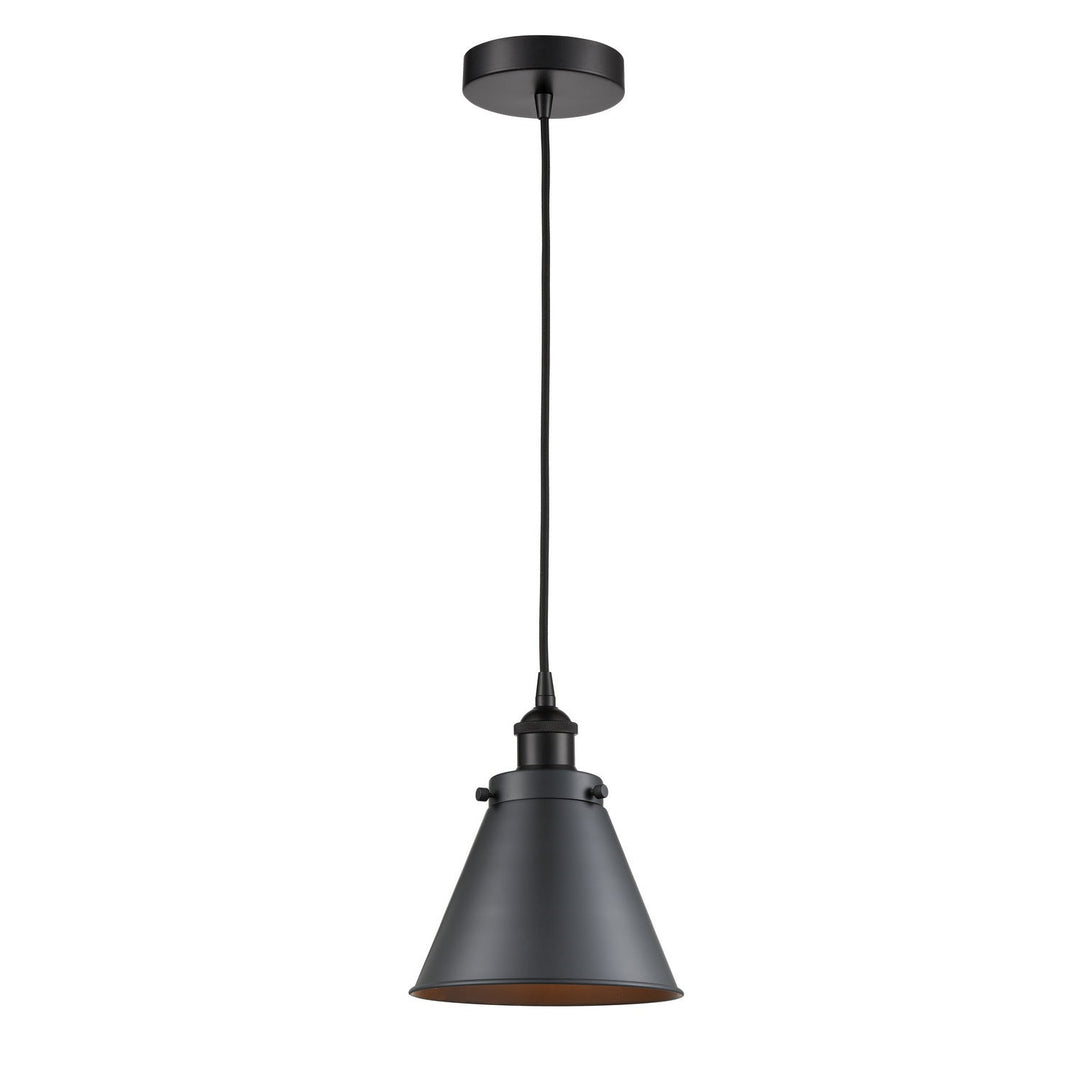 Innovations Edison 616-1PH-BK-M13-BK-LED Pendant Light - Matte Black