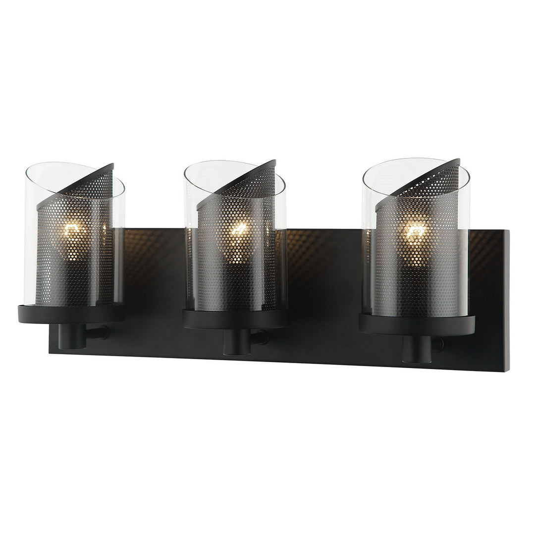Varaluz So Inclined 246B03BL Bath Vanity Light 18 in. wide - Black