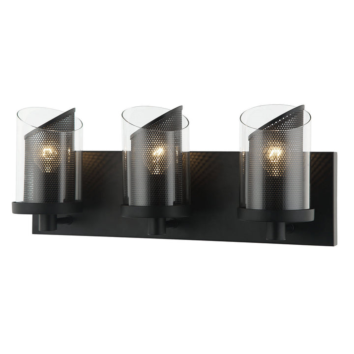 Varaluz So Inclined 246B03BL Bath Vanity Light 18 in. wide - Black