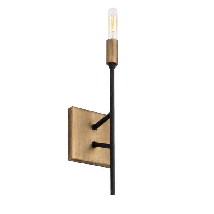 Varaluz Bodie 314W01HGCB Wall Sconce Light - Havana Gold/Carbon