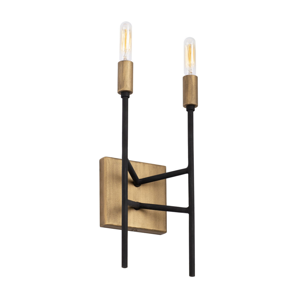 Varaluz Bodie 314W02HGCB Wall Sconce Light - Havana Gold/Carbon