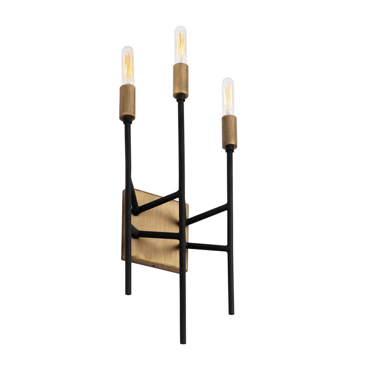 Varaluz Bodie 314W03HGCB Wall Sconce Light - Havana Gold/Carbon