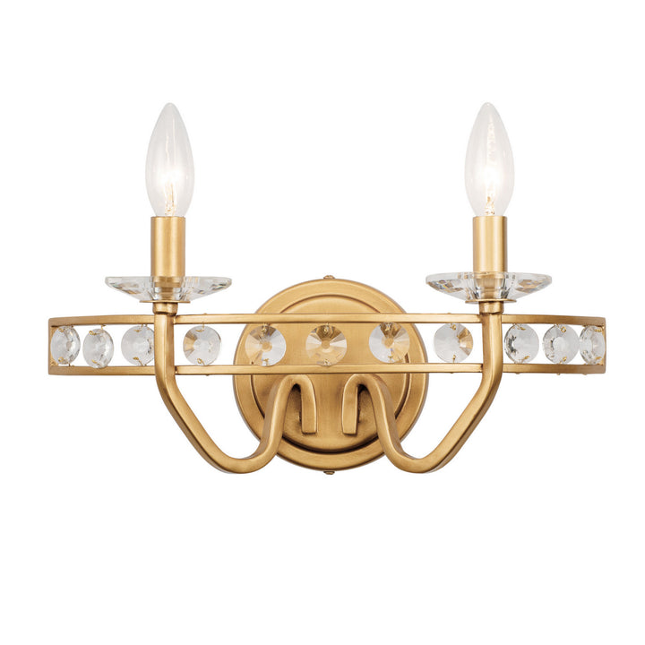 Varaluz Monroe 363B02AG Wall Sconce Light - Antique Gold