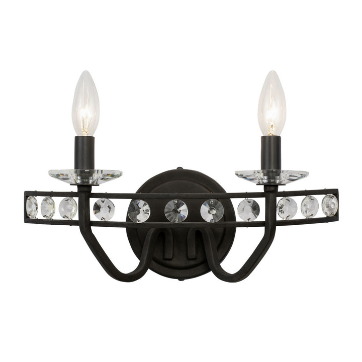 Varaluz Monroe 363B02CB Wall Sconce Light - Carbon