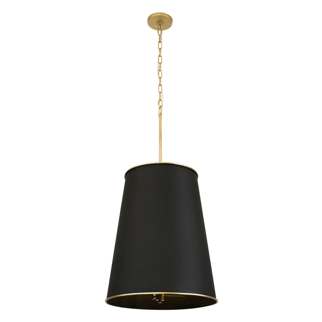 Varaluz Coco 364F09MBFG Pendant Light - Matte Black/French Gold