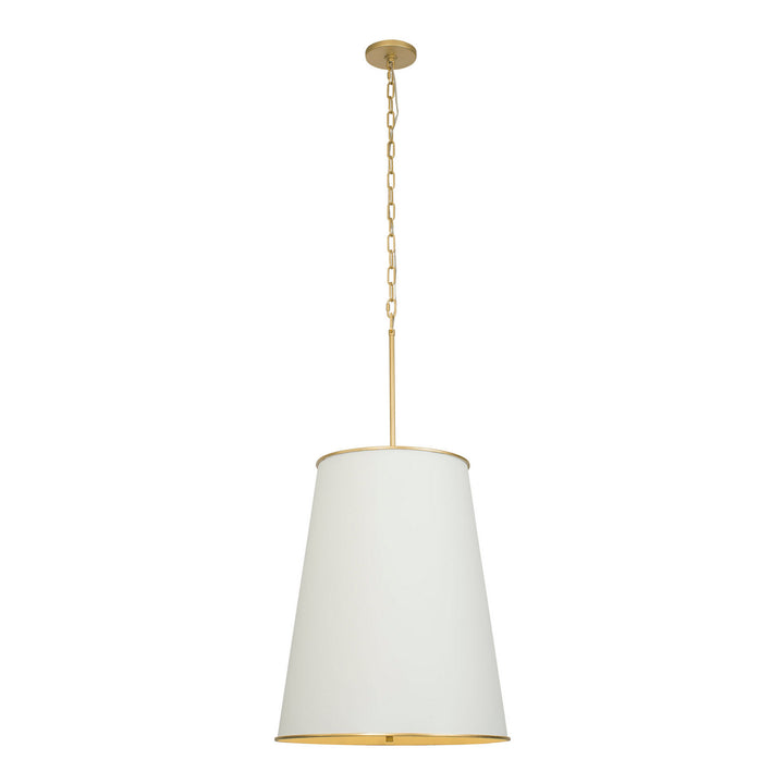 Varaluz Coco 364F09MWFG Pendant Light - Matte White/French Gold