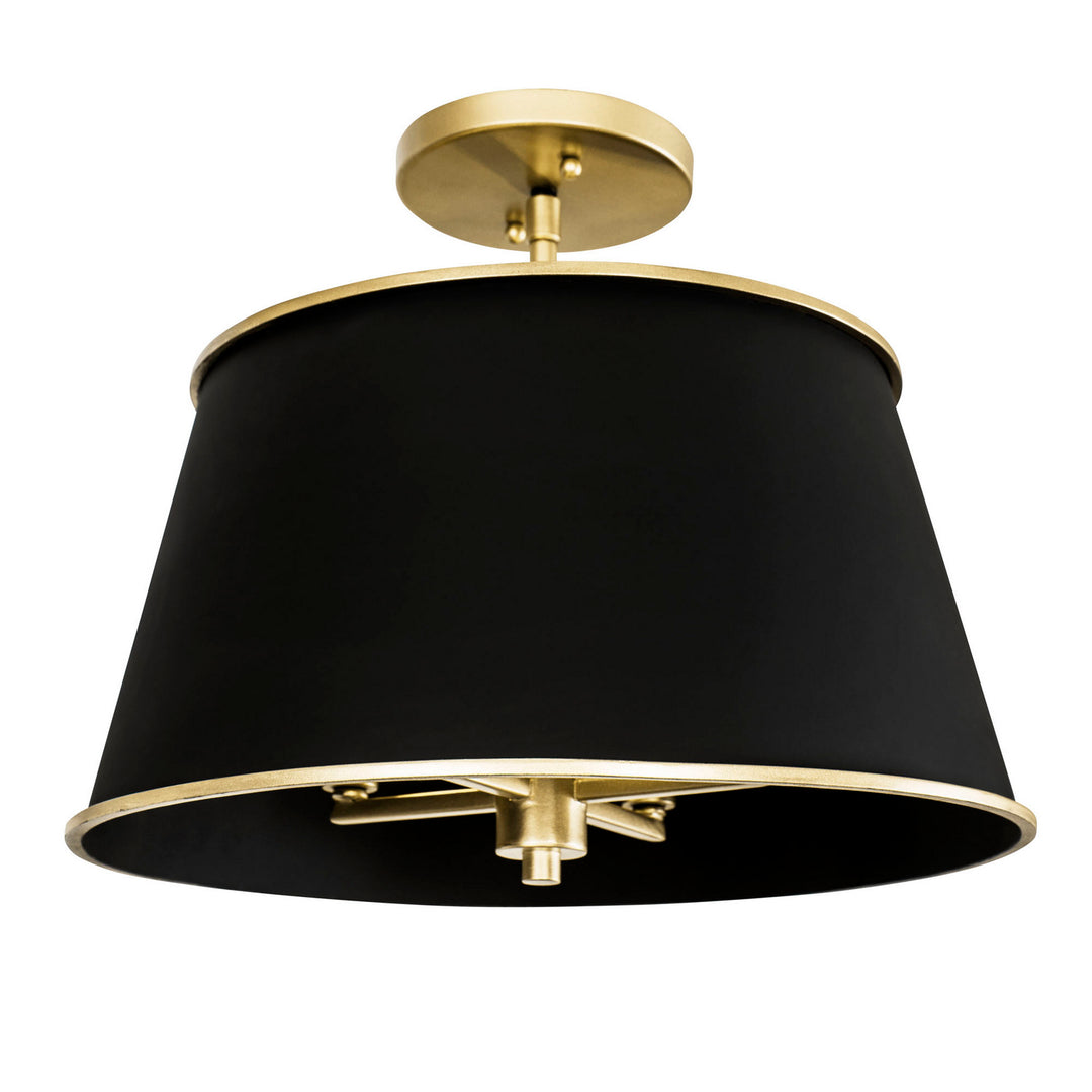 Varaluz Coco 364S04MBFG Ceiling Light - Matte Black/French Gold