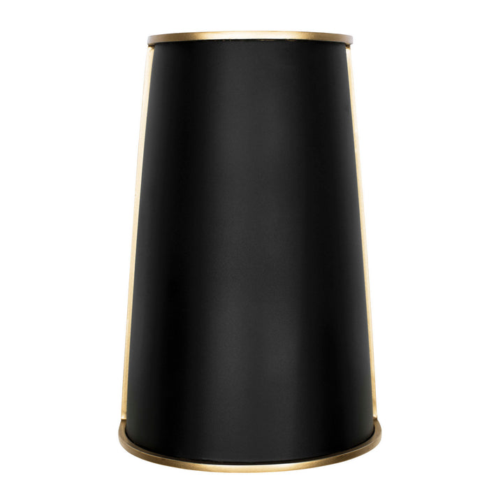Varaluz Coco 364W02MBFG Wall Sconce Light - Matte Black/French Gold