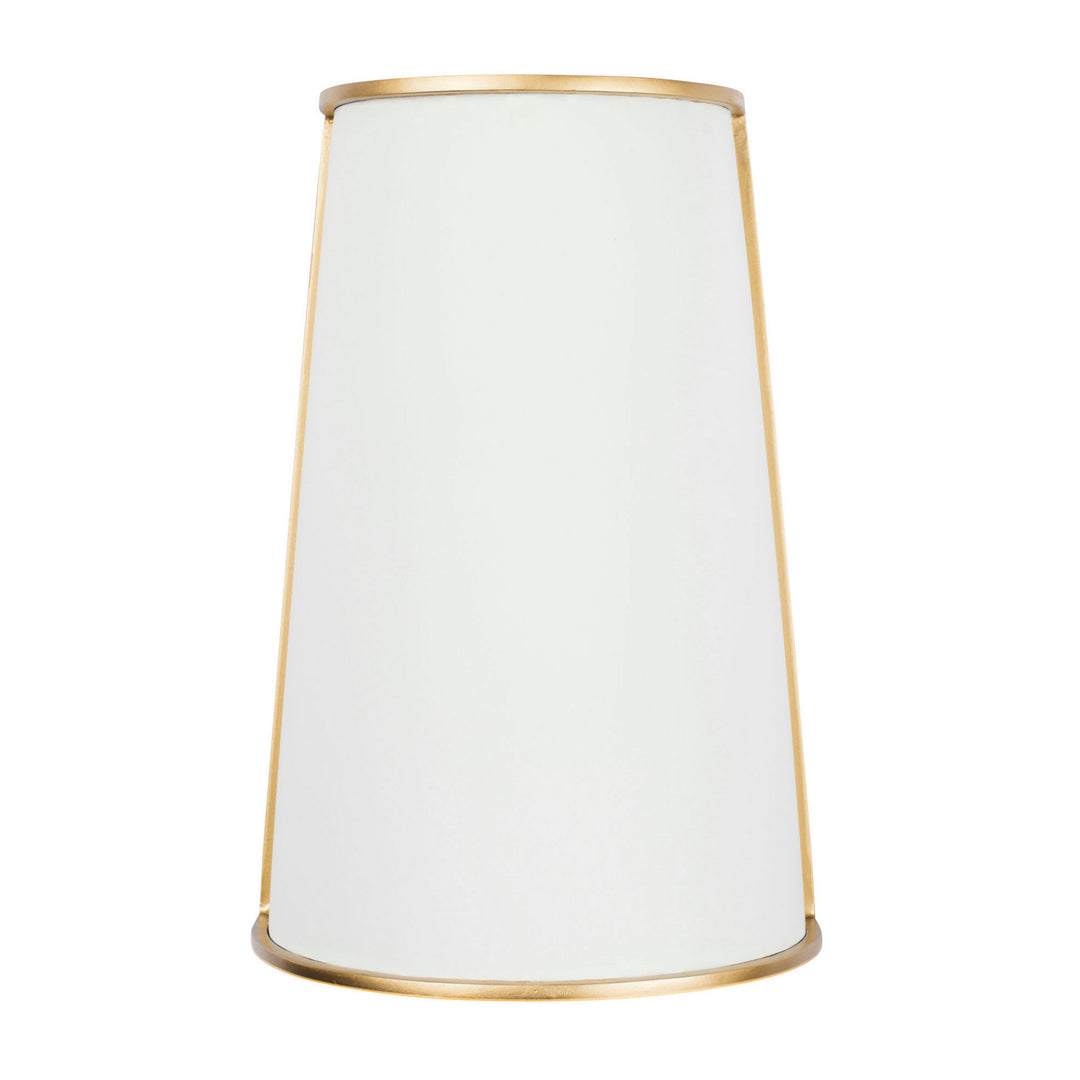 Varaluz Coco 364W02MWFG Wall Sconce Light - Matte White/French Gold