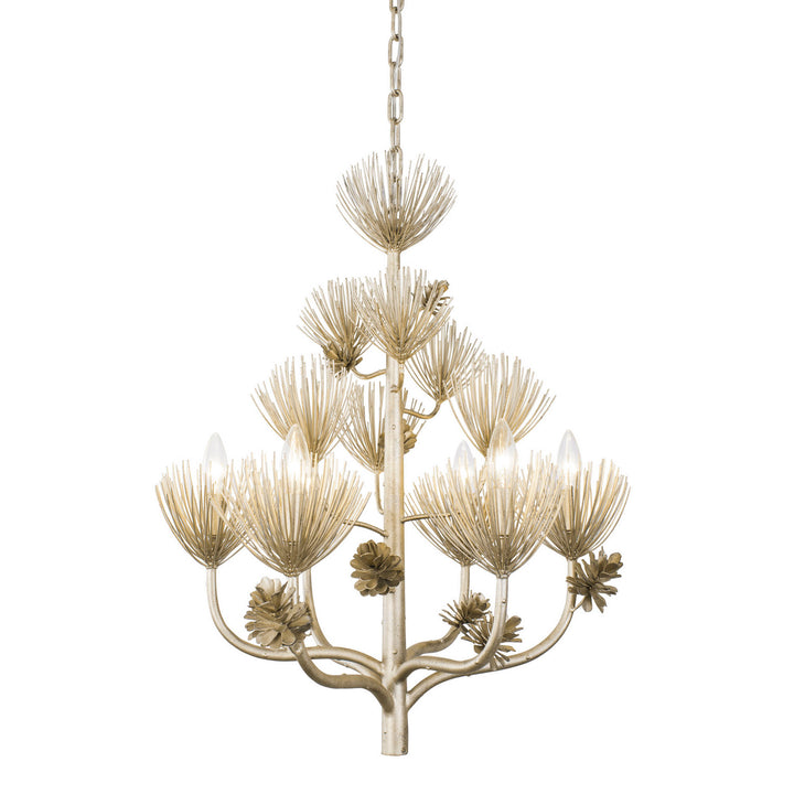 Varaluz Pinion 365C06ZG Chandelier Light - Zen Gold