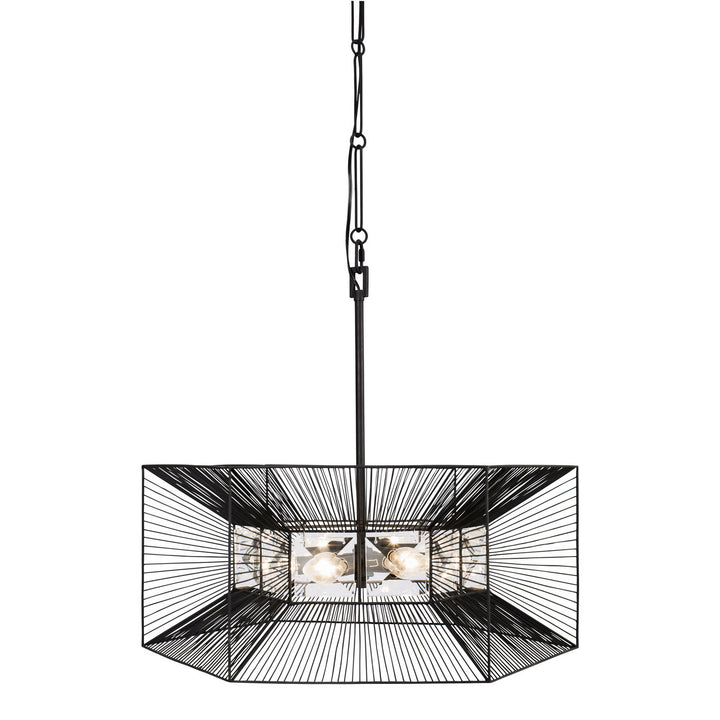 Varaluz Arcade 366P06CB Pendant Light - Carbon