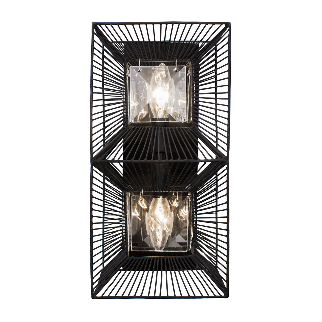 Varaluz Arcade 366W02CB Wall Sconce Light - Carbon