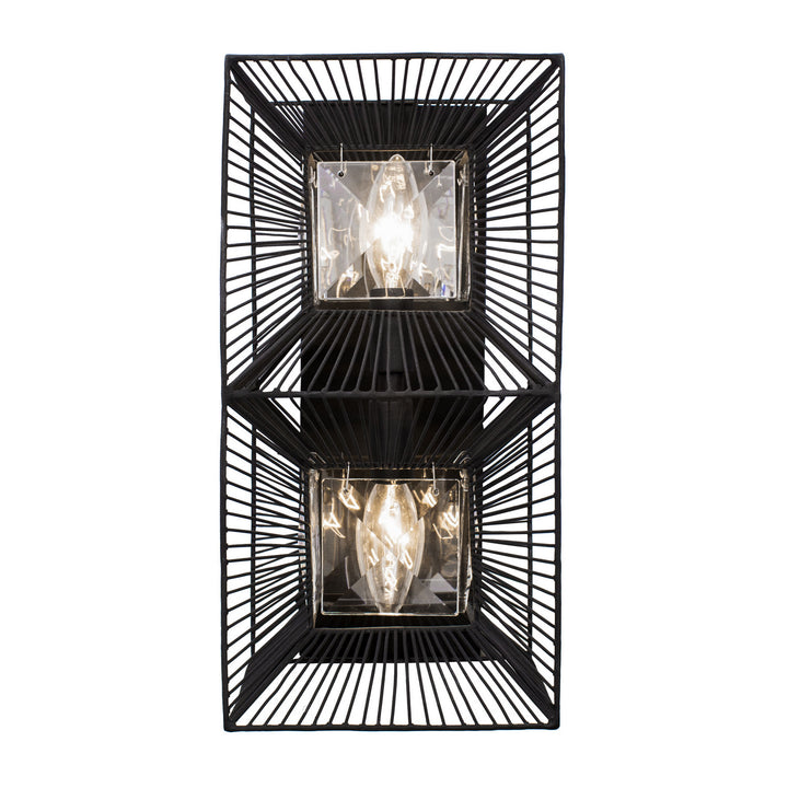 Varaluz Arcade 366W02CB Wall Sconce Light - Carbon