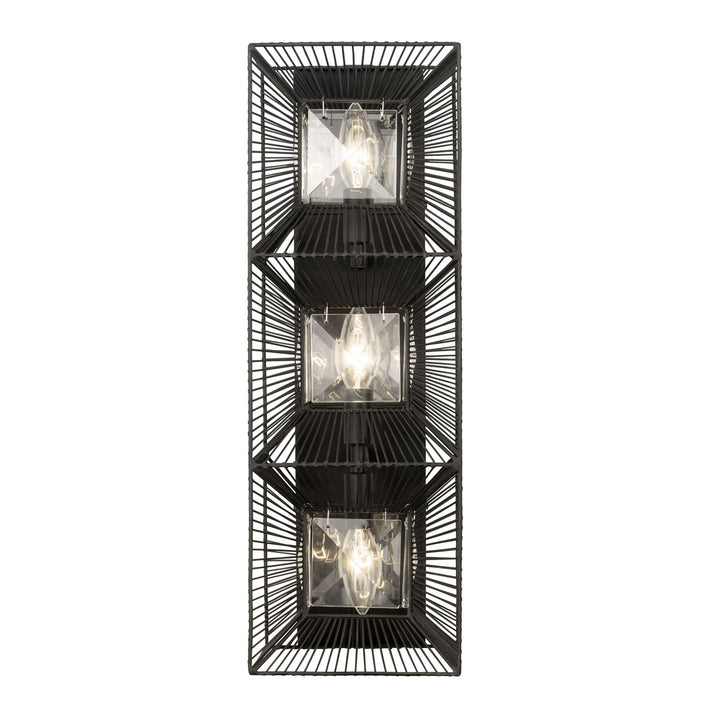 Varaluz Arcade 366W03CB Wall Sconce Light - Carbon