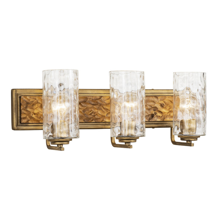 Varaluz Hammer Time 371B03HGC Bath Vanity Light 25 in. wide - Havana Gold/Cinnamon
