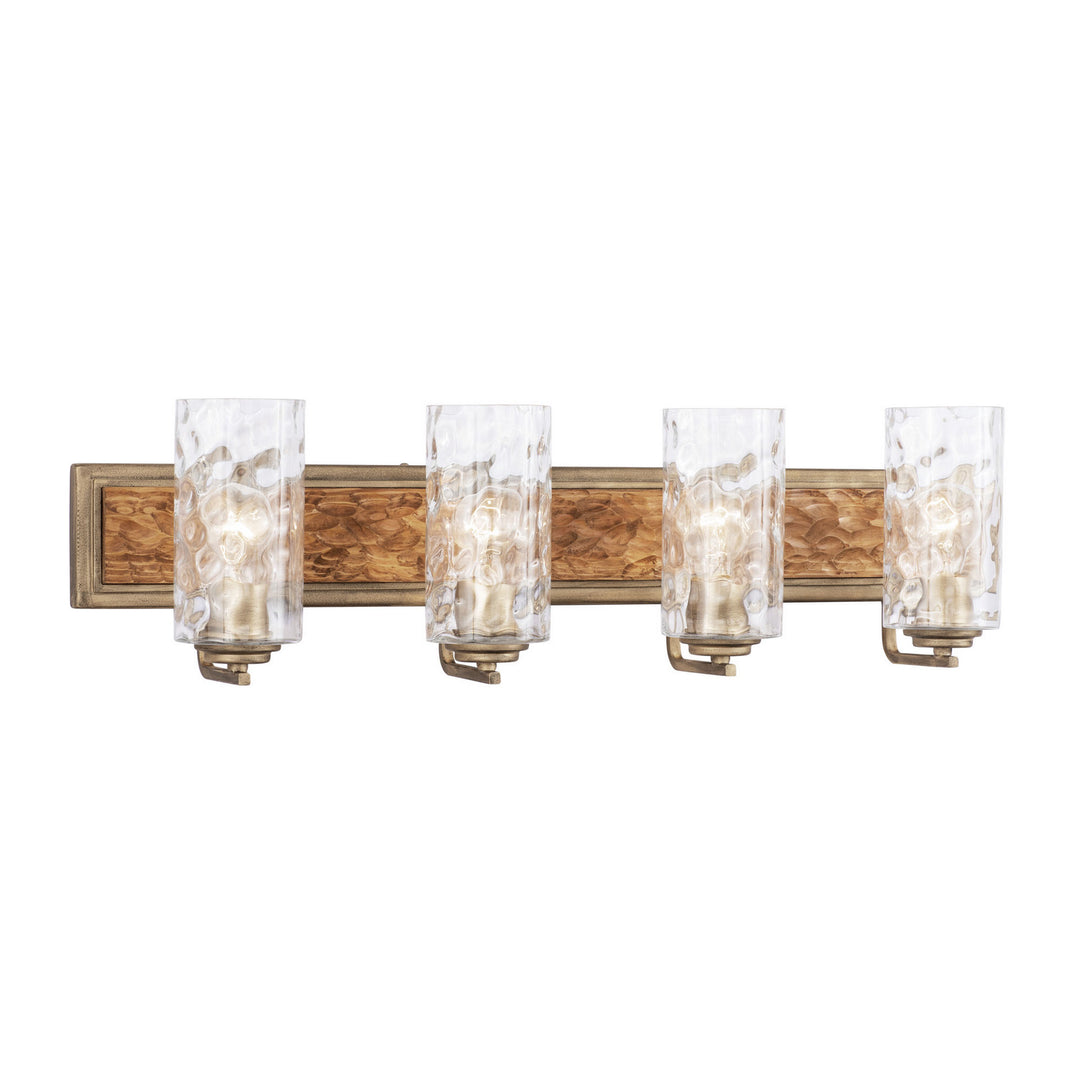 Varaluz Hammer Time 371B04HGC Bath Vanity Light 33 in. wide - Havana Gold/Cinnamon