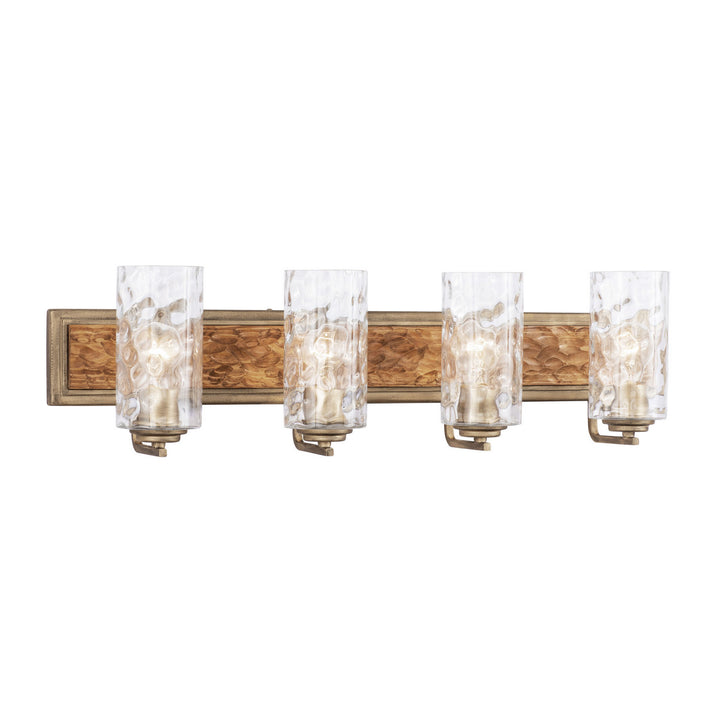 Varaluz Hammer Time 371B04HGC Bath Vanity Light 33 in. wide - Havana Gold/Cinnamon