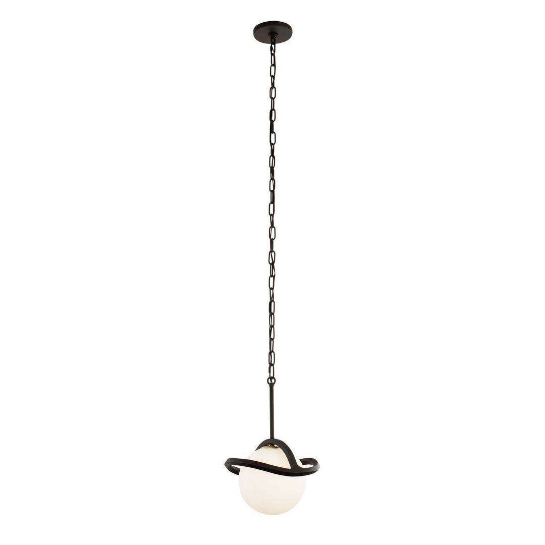 Varaluz Black Betty 374M01CBFG Pendant Light - Carbon/French Gold