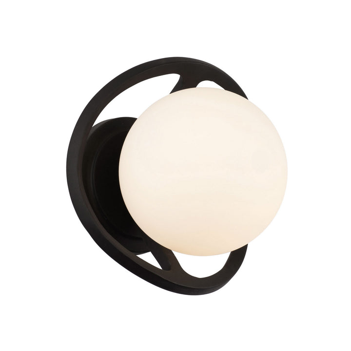 Varaluz Black Betty 374W01CBFG Wall Sconce Light - Carbon/French Gold