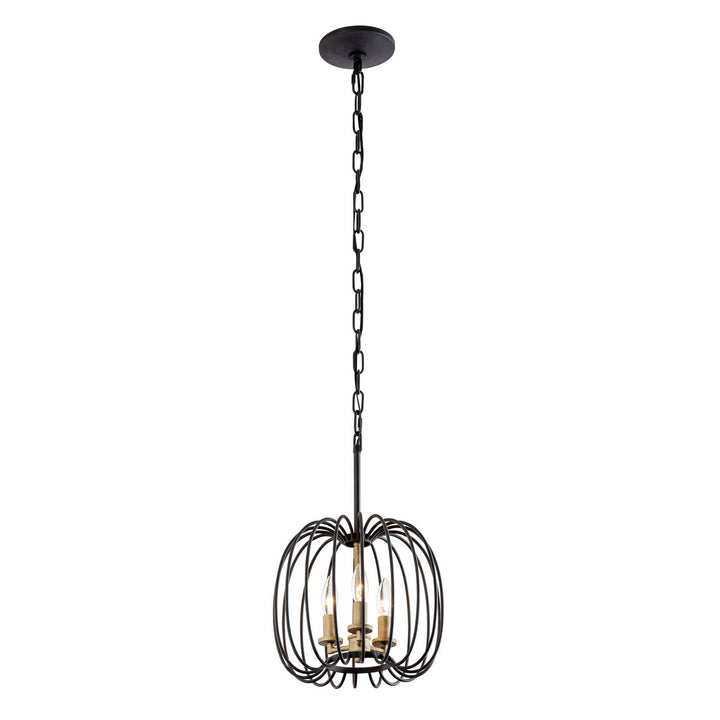 Varaluz Nico 375M03CBHG Pendant Light - Carbon/Havana Gold