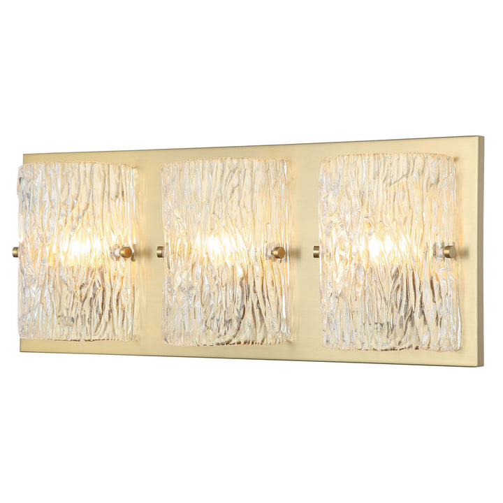 Varaluz Morgan 376B03SB Bath Vanity Light 23 in. wide - Satin Brass