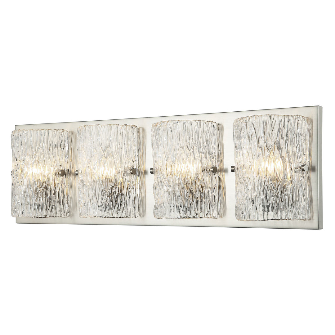 Varaluz Morgan 376B04BN Bath Vanity Light 31 in. wide - Brushed Nickel