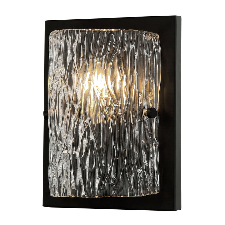 Varaluz Morgan 376W01BL Wall Sconce Light - Black