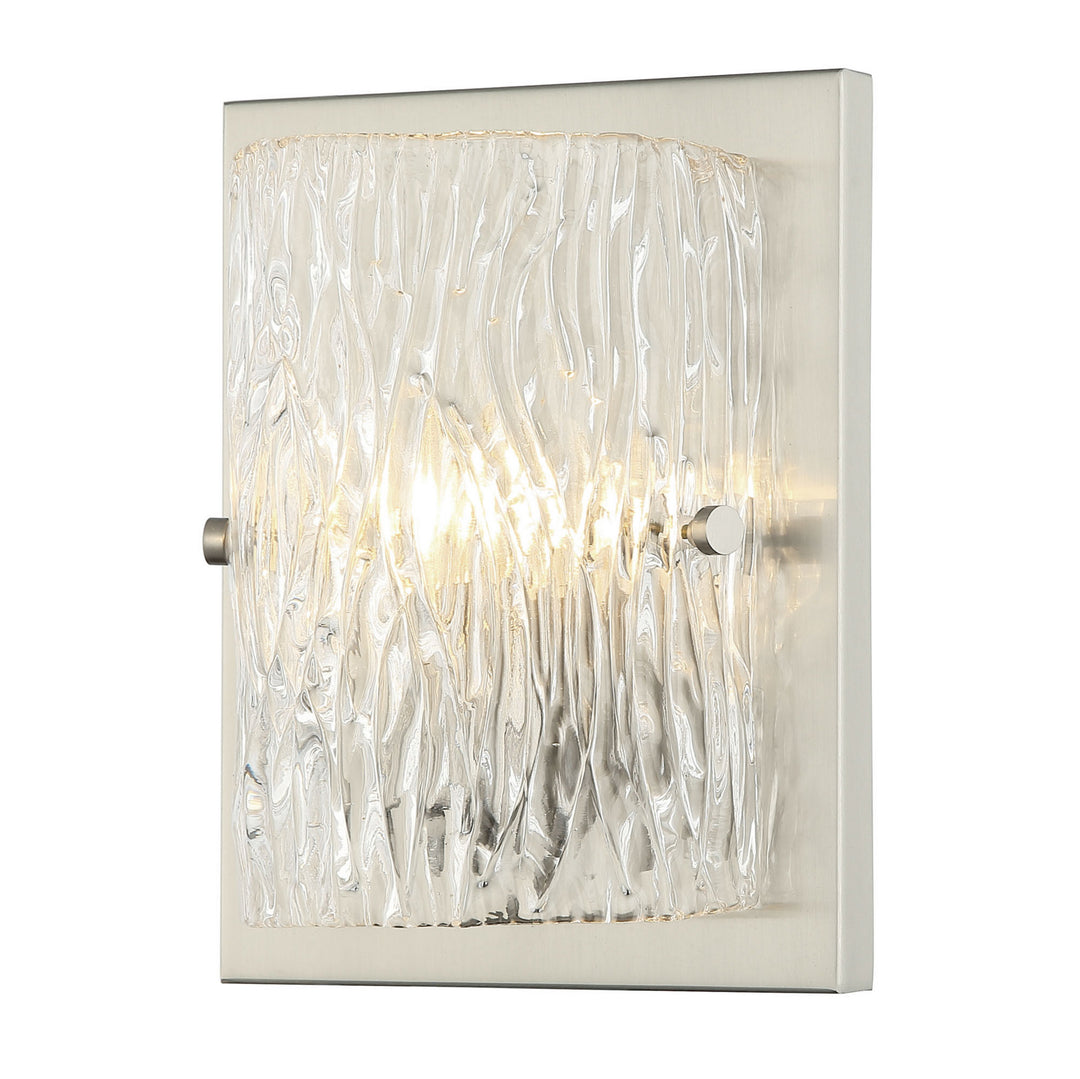 Varaluz Morgan 376W01BN Wall Sconce Light - Brushed Nickel