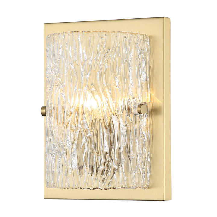 Varaluz Morgan 376W01SB Wall Sconce Light - Satin Brass