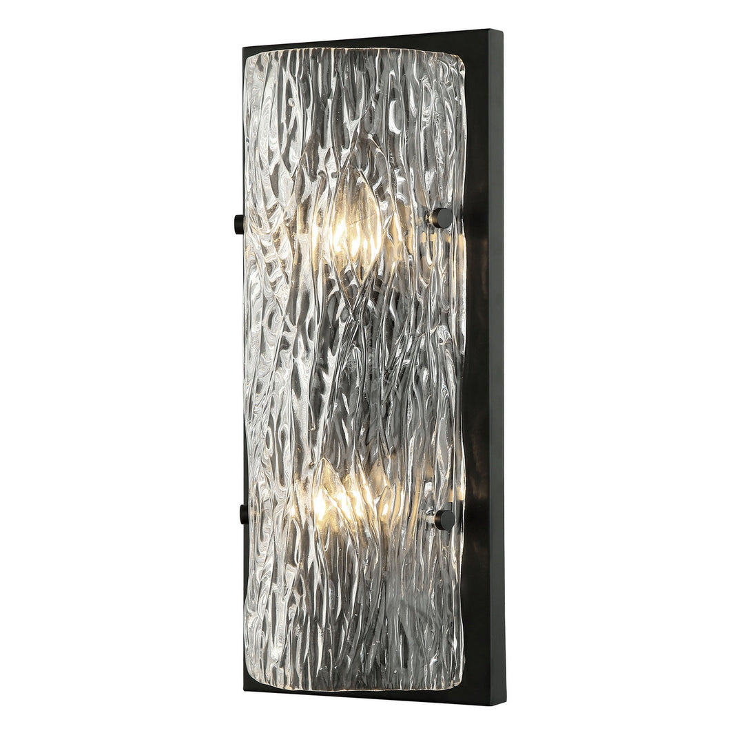 Varaluz Morgan 376W02BL Wall Sconce Light - Black