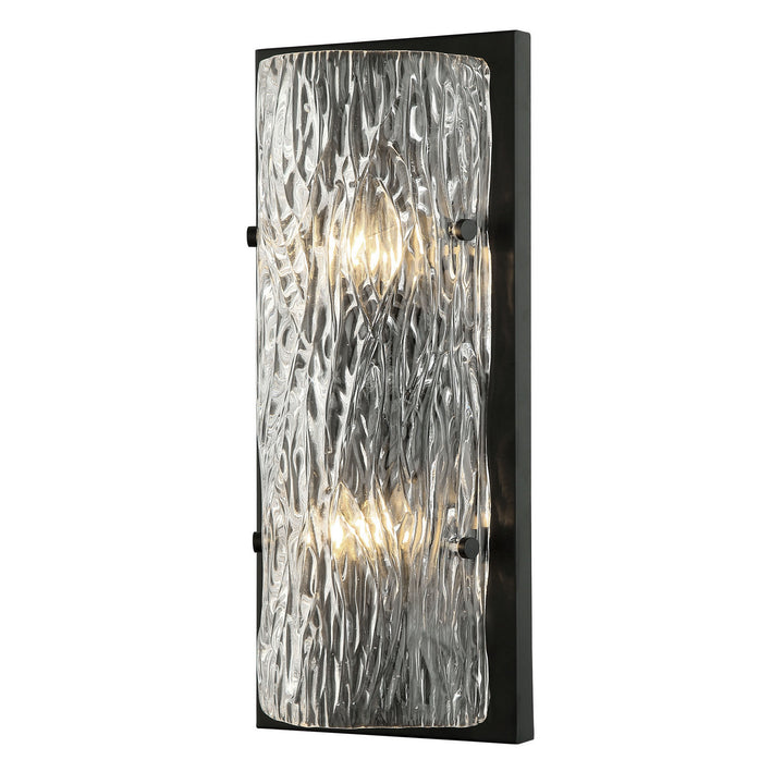 Varaluz Morgan 376W02BL Wall Sconce Light - Black