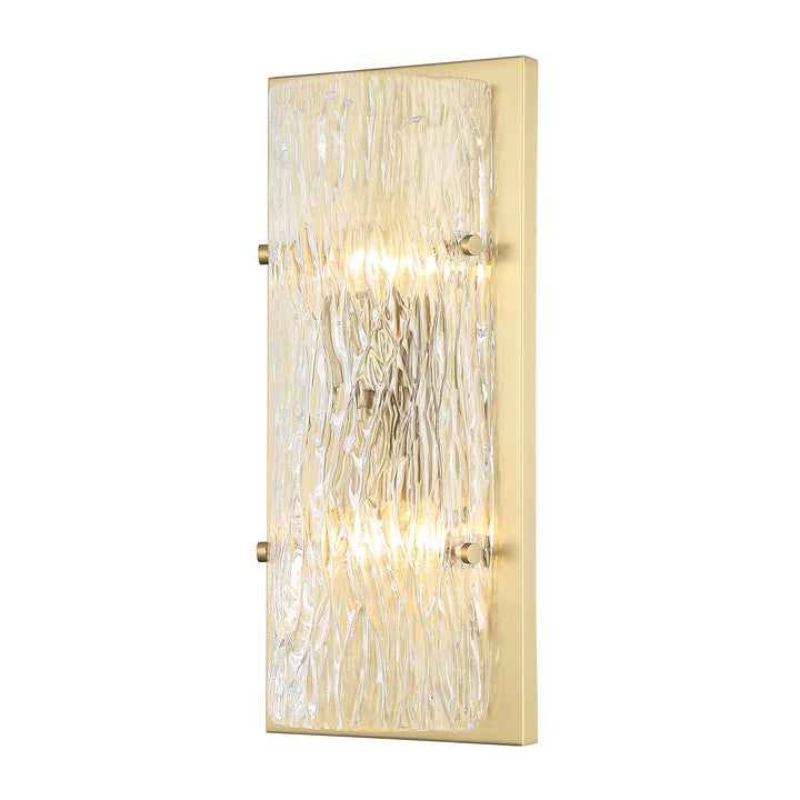 Varaluz Morgan 376W02SB Wall Sconce Light - Satin Brass