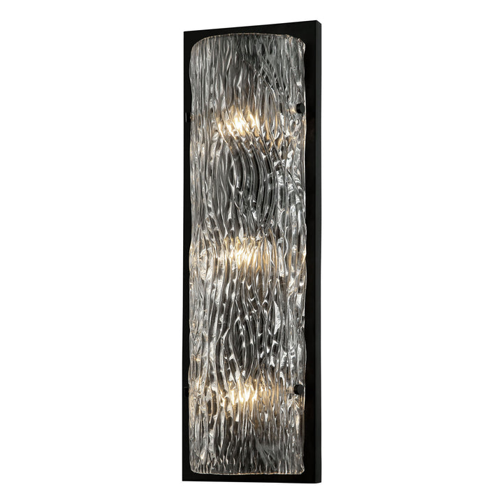 Varaluz Morgan 376W03BL Wall Sconce Light - Black