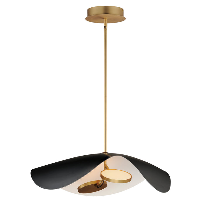 ET2 by Maxim Carmen E24966-WTBKGLD Pendant Light - Black / Gold