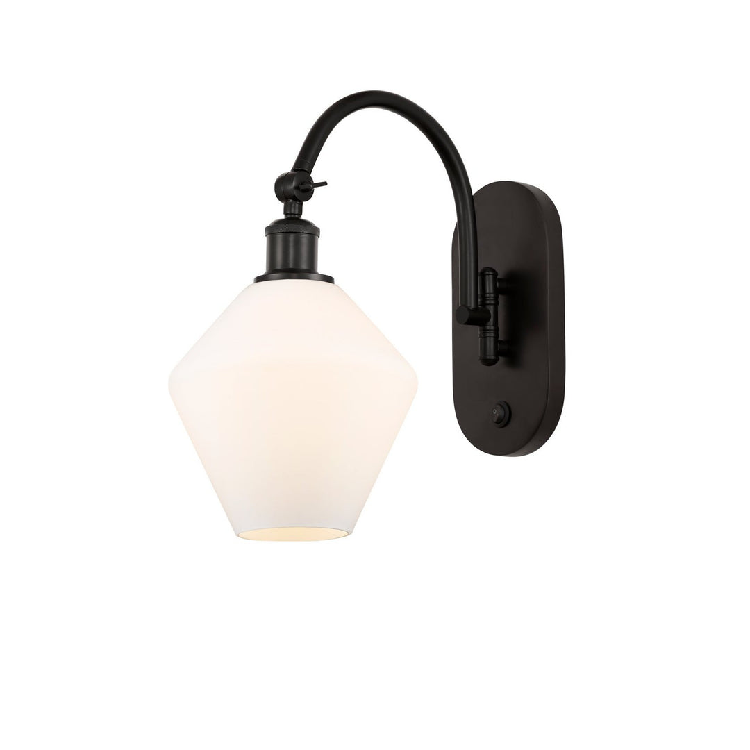 Innovations Ballston 518-1W-WPC-G1113 Wall Sconce Light - White and Polished Chrome