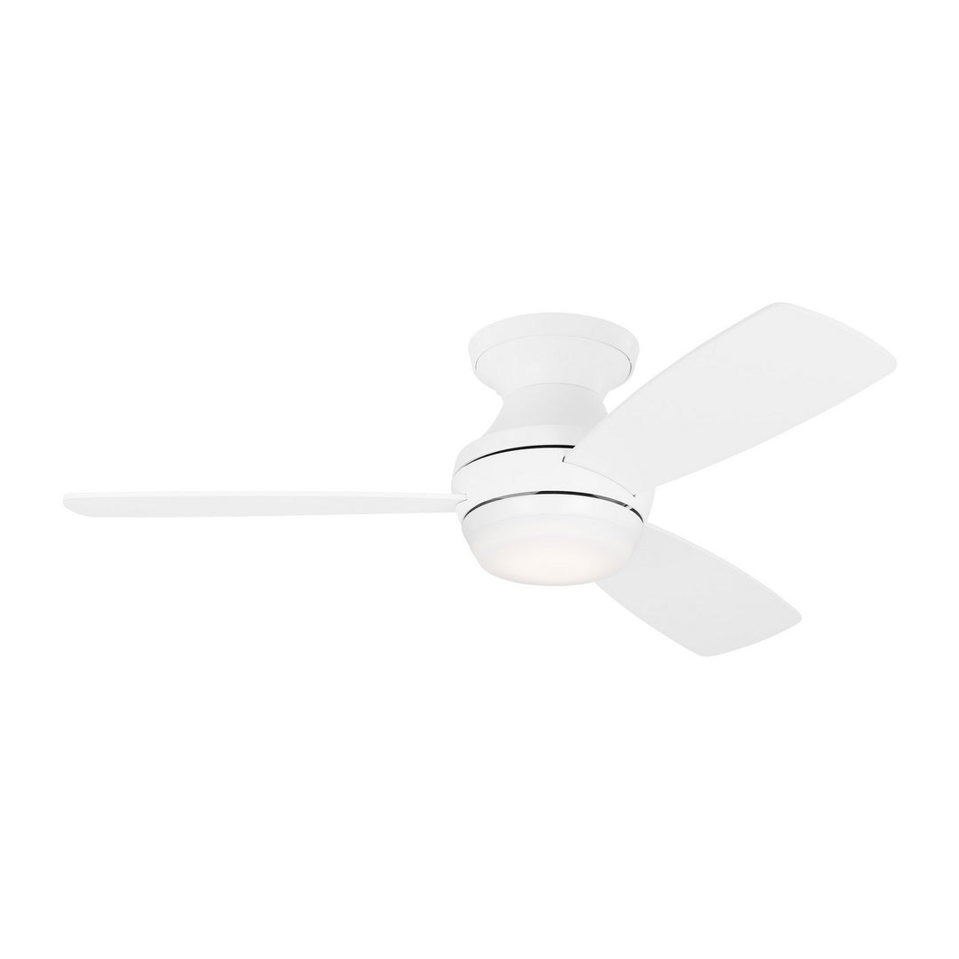 Visual Comfort Fan Ikon 44 Hugger LED 3IKR44RZWD Ceiling Fan - Matte White, Matte White/Matte White/