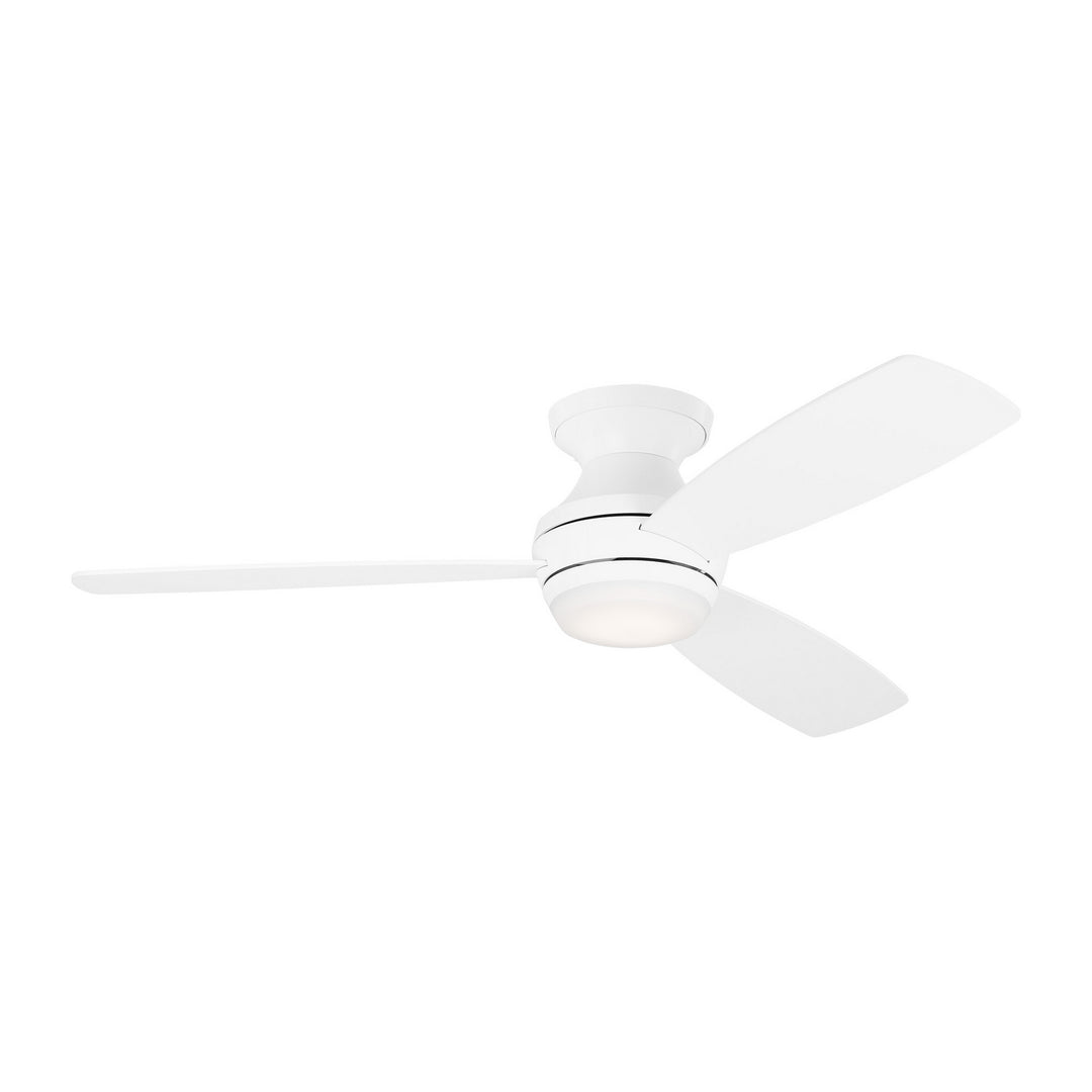 Visual Comfort Fan Ikon 52 Hugger LED 3IKR52RZWD Ceiling Fan - Matte White, Matte White/Matte White/