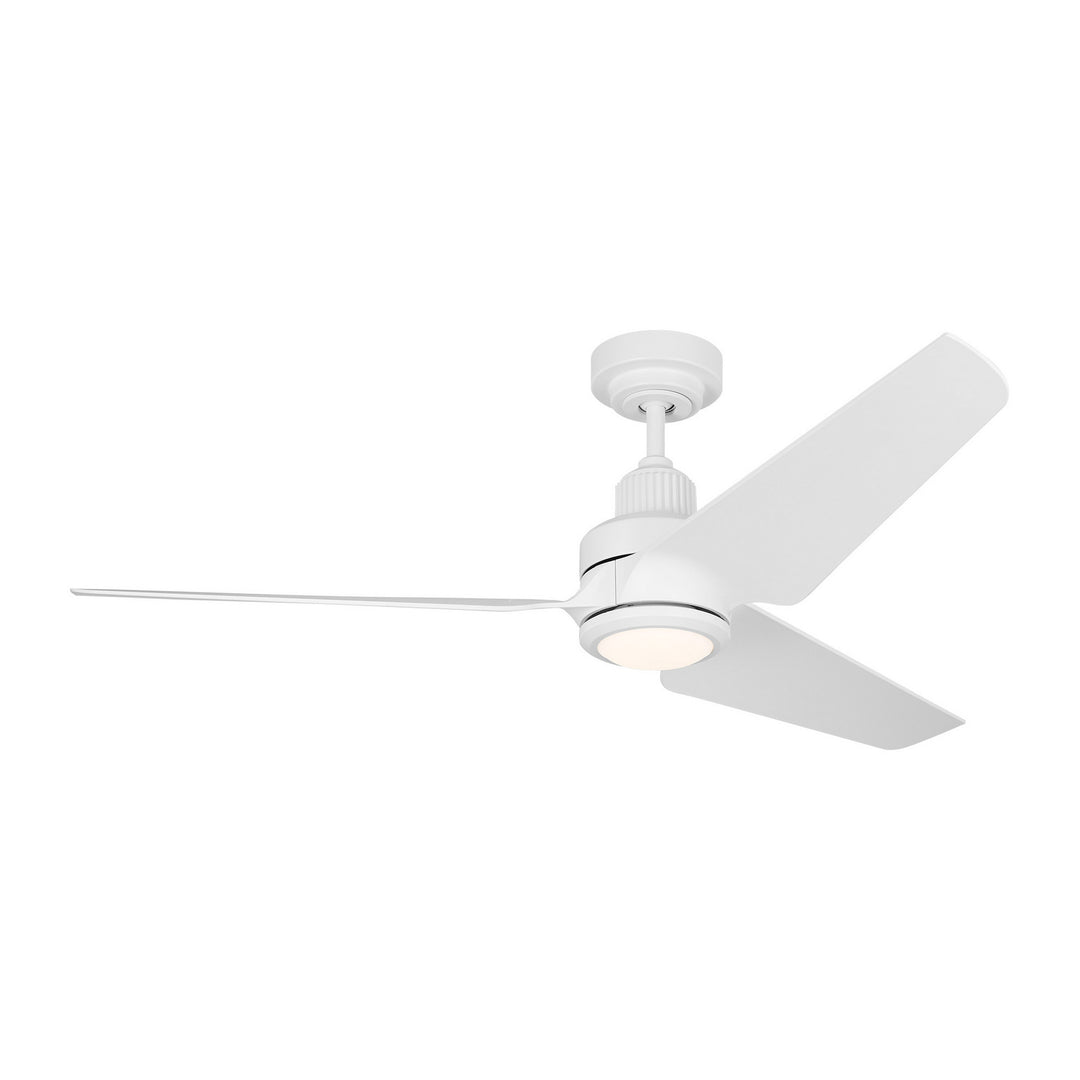 Visual Comfort Fan Ruhlmann 52 Smart LED 3RULSM52RZWD Ceiling Fan - Matte White, Matte White/Matte White/