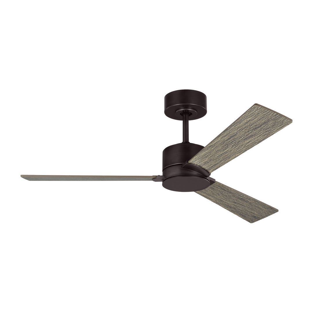 Visual Comfort Fan Rozzen 44 3RZR44AGP Ceiling Fan - Aged Pewter, Light Grey Weathered Oak/Light Grey Weathered Oak/