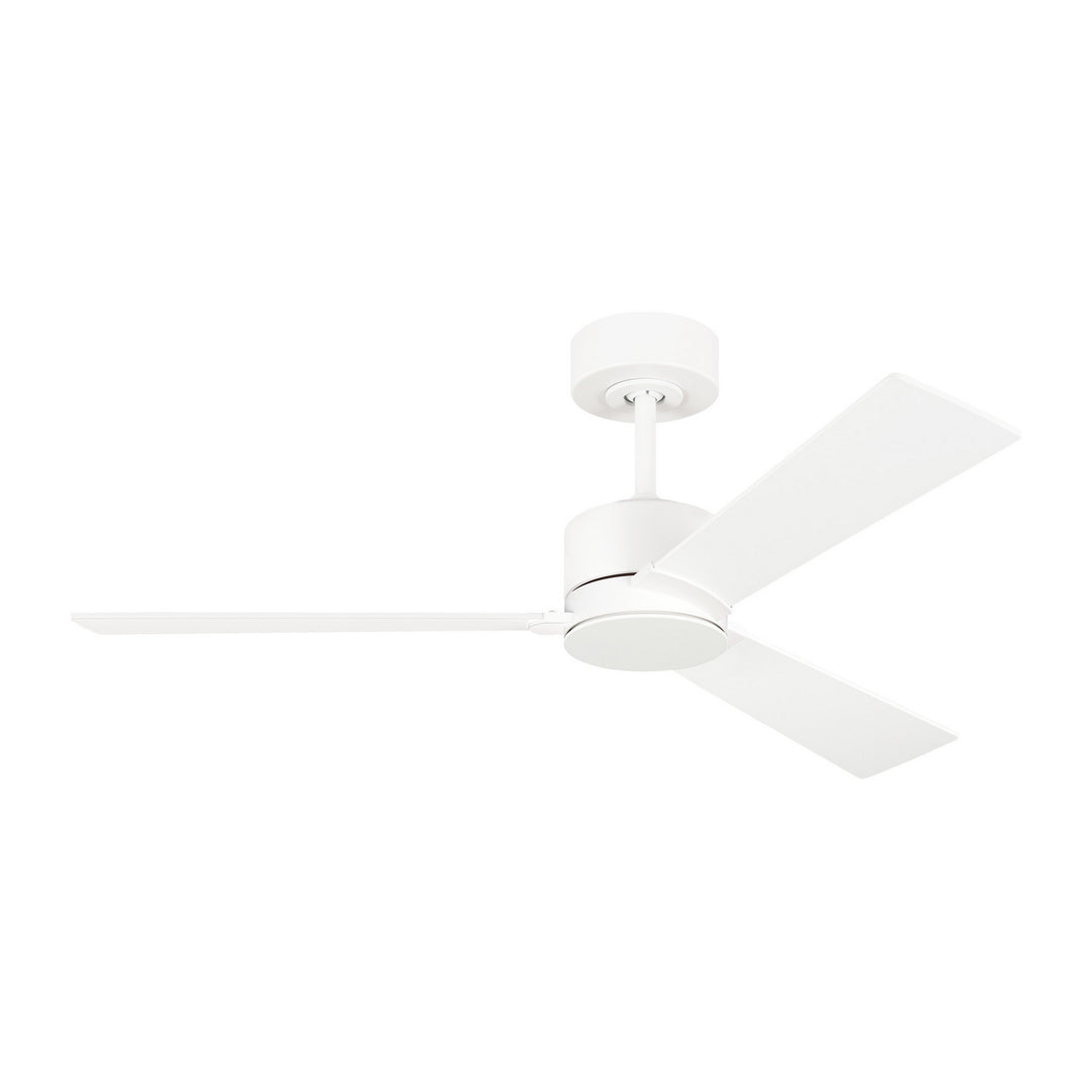 Visual Comfort Fan Rozzen 44 3RZR44RZW Ceiling Fan - Matte White, Matte White/Matte White/