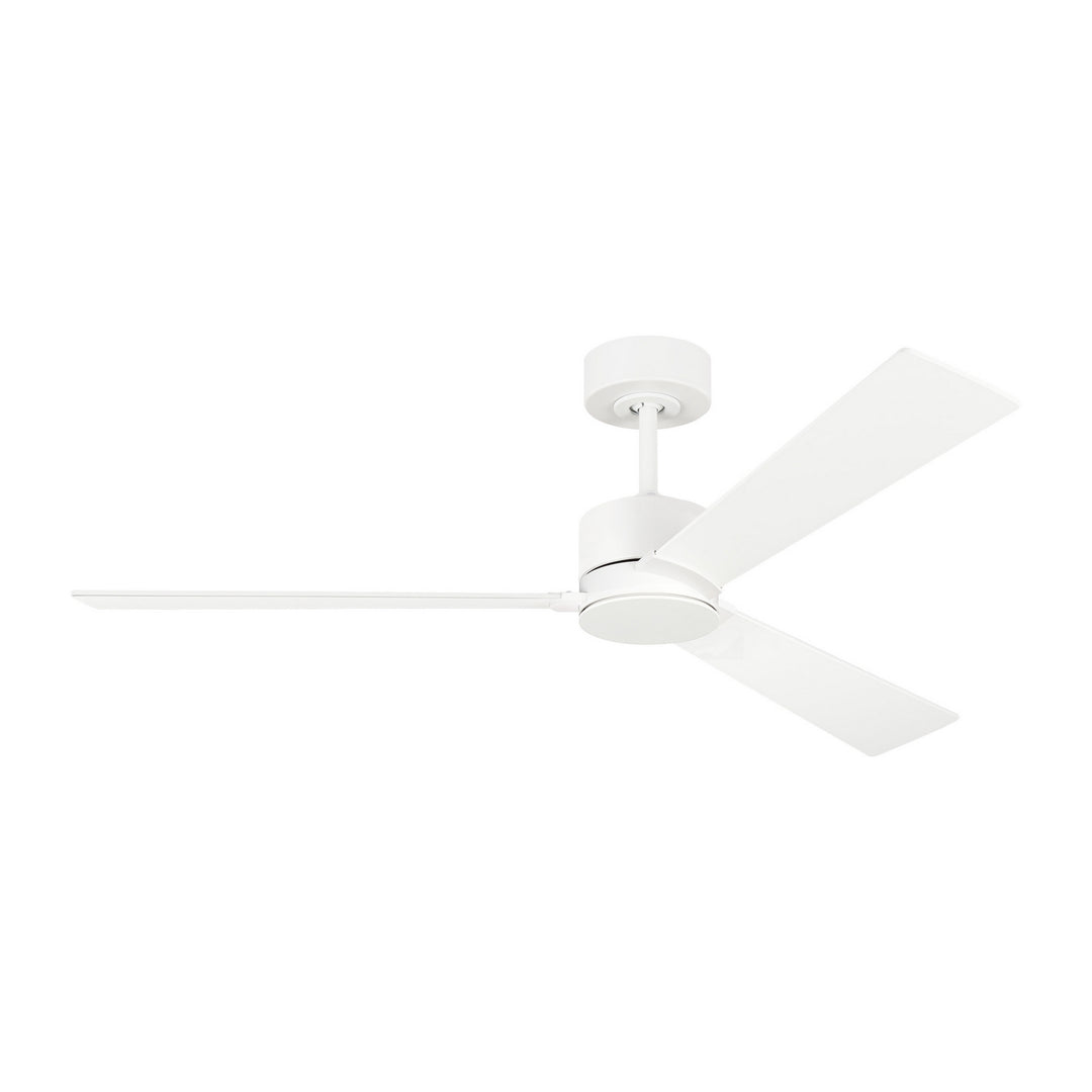 Visual Comfort Fan Rozzen 52 3RZR52RZW Ceiling Fan - Matte White, Matte White/Matte White/