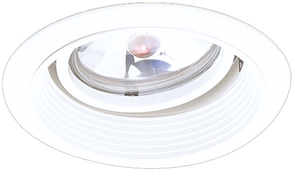 Elco Lighting EL2575W  Baffle With Adjustable Gimbal Ring Trim Recessed Light White